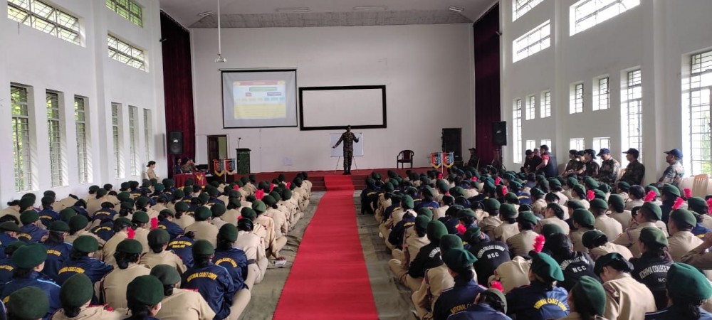 Director Army Recruitment Office, Rangapahar visited the ongoing CATC-29 at Sazolie College, Jotsoma on June 25.